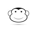 Monkey icon. Monkey symbol design from Animals.