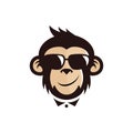 Monkey logo design template