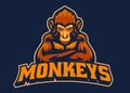 Monkey Mascot esport logo