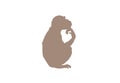 Monkey minimal illustration