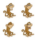 Monkey moods Royalty Free Stock Photo