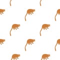 Monkey pattern seamless Royalty Free Stock Photo