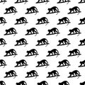 Monkey pattern seamless Royalty Free Stock Photo