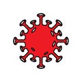 Monkey pox outbreak icon or Pandemic icon