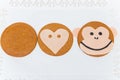 Monkey shape ginger cookie