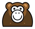 Monkey sign Royalty Free Stock Photo