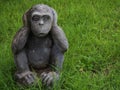 Monkey statue close ears. Royalty Free Stock Photo