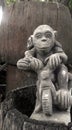Monkey statue Royalty Free Stock Photo