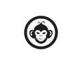 Monkey symbol logo and symbol