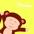 monkey T-shirt graphics cute cartoon characters