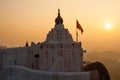 Monkey temple at sunrise hampi india