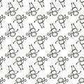 Monkey Upside Down Topsy-turvy Seamless Pattern