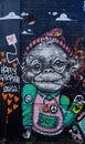Monkey at the wall Graffiti street art