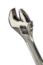 Monkey Wrench on white Royalty Free Stock Photo