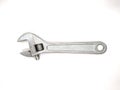 monkey wrench on a white background closeup photo.