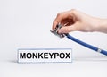 Monkeypox virus concept. Monkey smallpox Royalty Free Stock Photo
