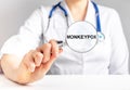 Monkeypox virus concept. Monkey smallpox Royalty Free Stock Photo
