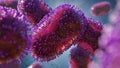 Monkeypox virus, one of the human orthopoxviruses, pathogen closeup