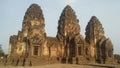 Monkeys at Phra Prang Sam Yot Temple in Lopburi, Thailand.