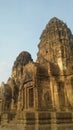 Monkeys at Phra Prang Sam Yot Temple in Lopburi, Thailand.