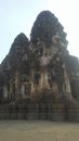 Monkeys at Phra Prang Sam Yot Temple in Lopburi, Thailand.