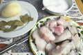 Monkfish recipe. Royalty Free Stock Photo