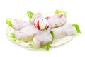 Monkfish slices Royalty Free Stock Photo