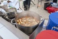 Monkfish stew cooking Royalty Free Stock Photo