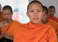 Monks Alms Ceremony, Thailand Royalty Free Stock Photo