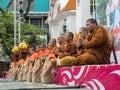 Monks Alms Ceremony, Thailand Royalty Free Stock Photo