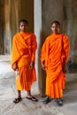 Monks in Angkor Wat