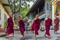 The monks in biggest Buddhism monarchy in Mandalay, Myanmar