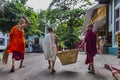 The monks in biggest Buddhism monarchy in Mandalay, Myanmar