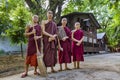 The monks in biggest Buddhism monarchy in Mandalay, Myanmar