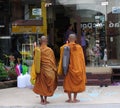 Monks collect pious alms