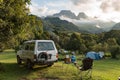 The camping site at Monks Cowl in the Drakensberg