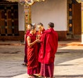 Monks in the dzong