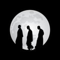 Monks fool moon