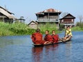 Monks in inla lake