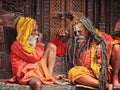 Monks, Kathmandu, central Durbar Square