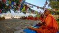 Monks of Lumbini, Nepal
