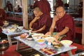 Monks at the Mahagandayon Monastery in Amarapura Myanmar