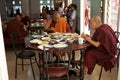 Monks at the Mahagandayon Monastery in Amarapura Myanmar