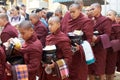 Monks at the Mahagandayon Monastery in Amarapura Myanmar