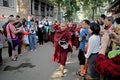 Monks at the Mahagandayon Monastery in Amarapura Myanmar