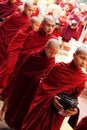 Monks in Mahagandayone monastery Royalty Free Stock Photo