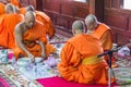 Monks in merit making