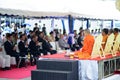 Monks perform religious ceremonies in Thailand