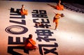 Monks performing Chinese Kung Fu