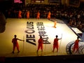 Monks performing Chinese Kung Fu